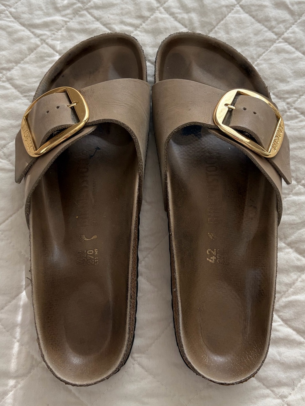 Birkenstock Big Buckle Madrid Leather Tobacco Brown